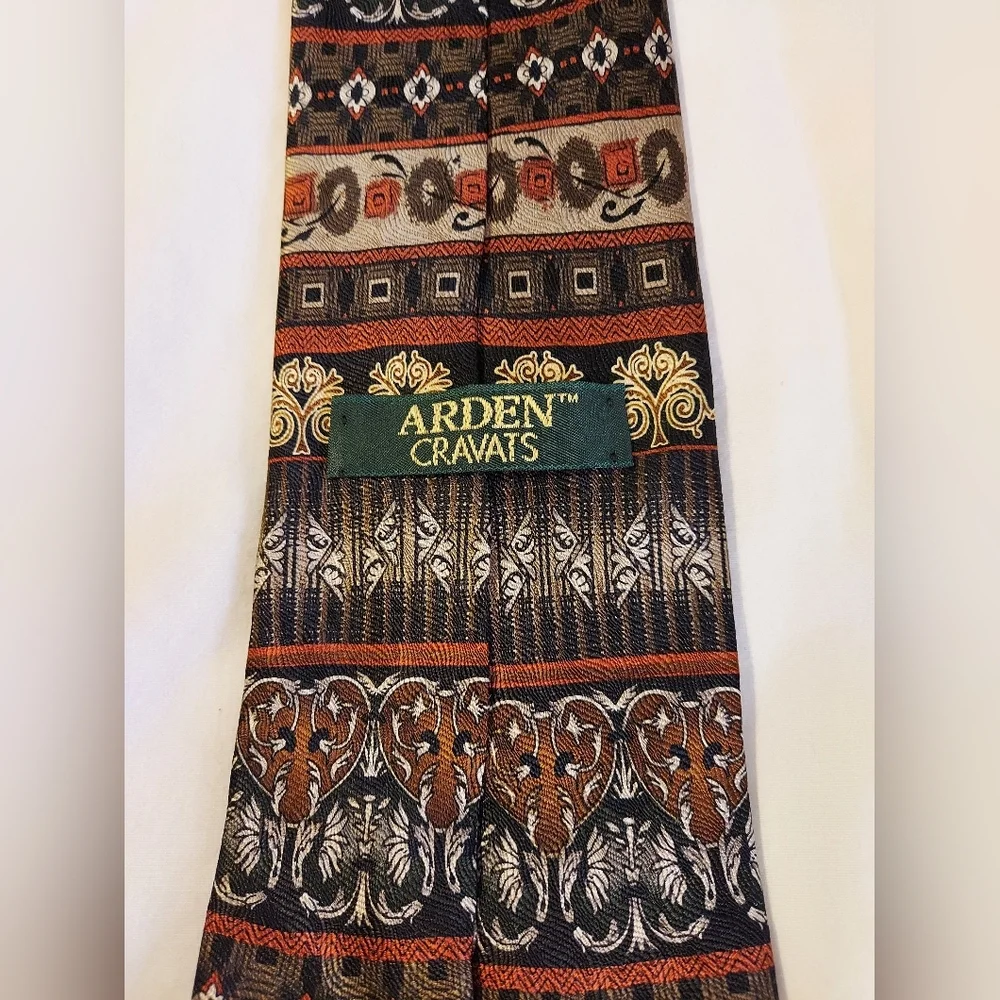 Arden Cravats 100% Silk Multicolor Patterned Tie